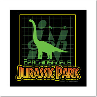 Ingen Files #01 (Brachiosaurus) - Jurassic Park Posters and Art